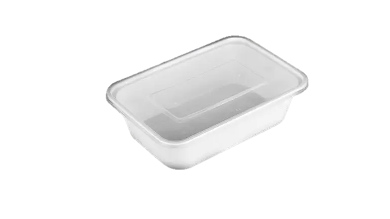 Plastic Box 650ml White 300sets