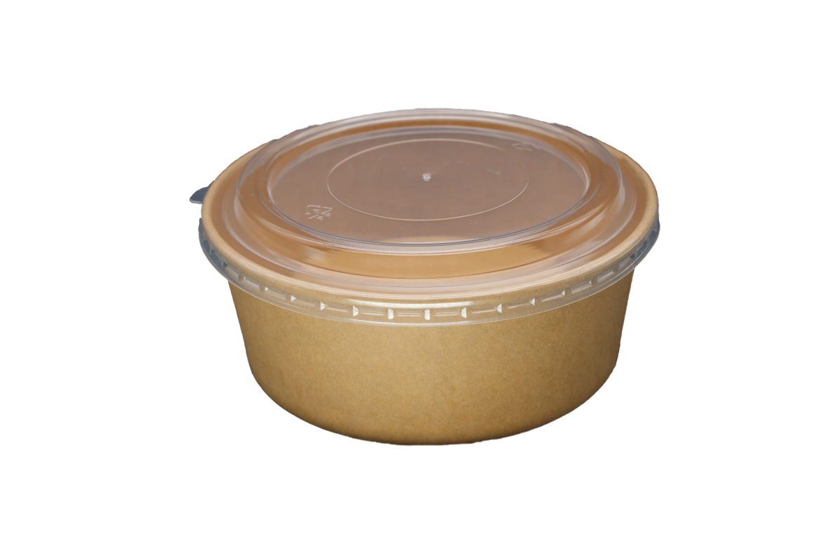 Natural Bagasse Paper Bowl 1300ml 300Sets