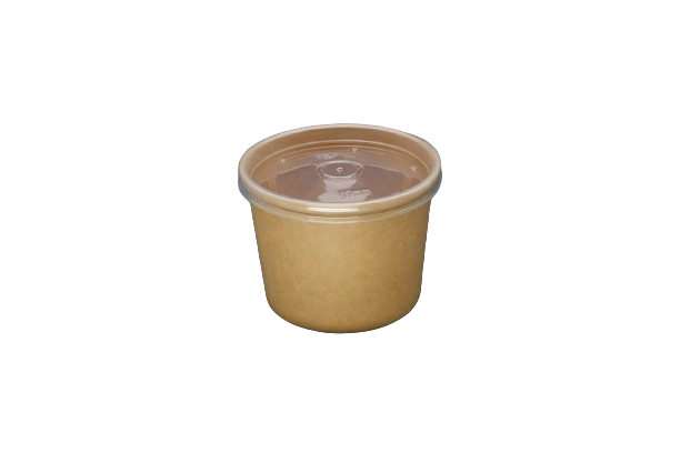 Natural Bagasse Paper Pulp Soup Box 8oz 500Sets