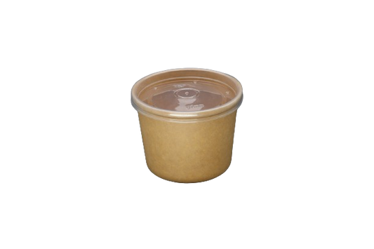 Natural Bagasse Paper Pulp Soup Box 8oz 500Sets