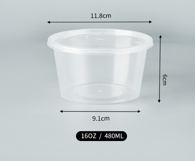 Plastic Soup Box 480ml 500sets