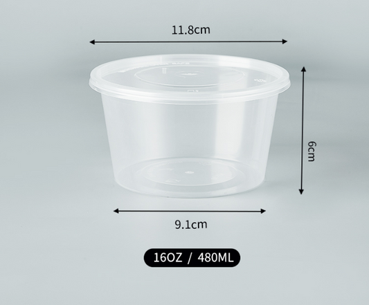 Plastic Soup Box 480ml 500sets