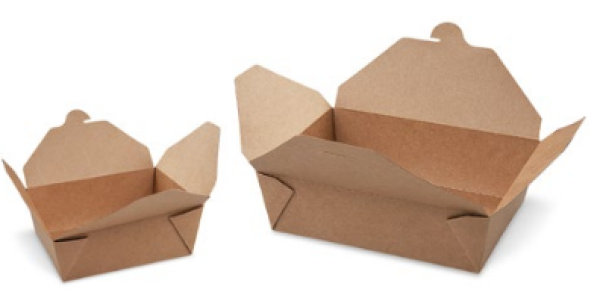 Food box (PAP/PE) fettdicht kraft `L` 195 x 138 x 48 mm 1400ml 200Stk