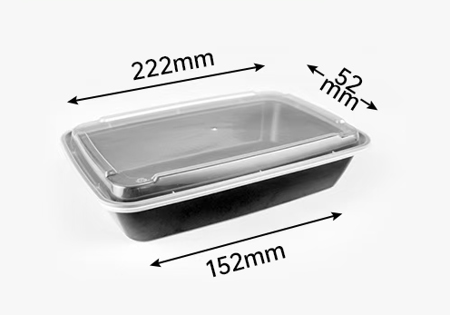 Bento schwarz Rechteck