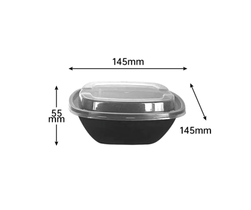 Plastic box with rounded corners