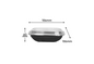 Plastic box with rounded corners