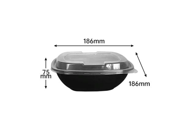 Plastic box with rounded corners
