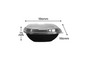 Plastic box with rounded corners