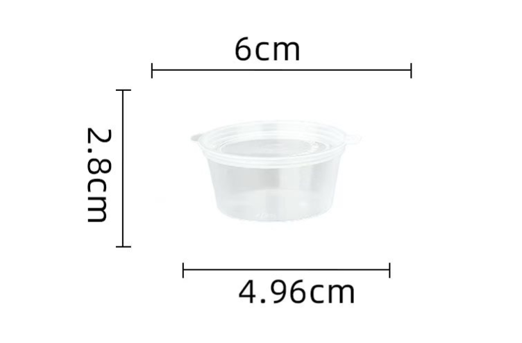 Plastic Sauce Box verbunden 60ml 1000Sets