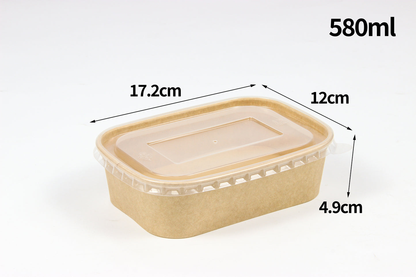 Natural Bagasse Paper Pulpe 580ml 300Stück