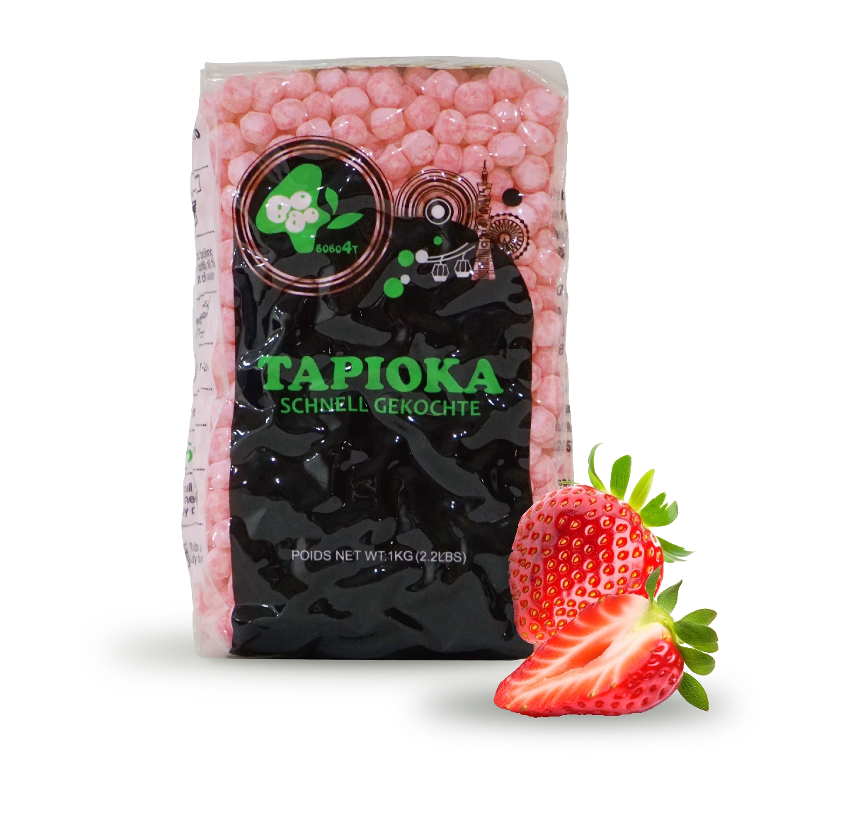 Quick cooked tapioca – Strawberry