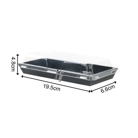 Black Paper Sushi/Desserts 19.5*6.6*4.8 400 Sets