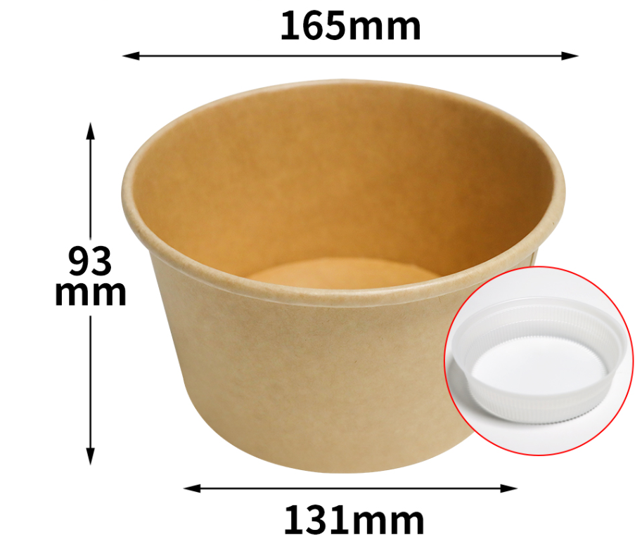 Paper Ramen Box geteilt 1300ml 300 Sets