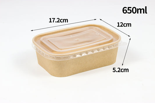 Natural Bagasse Paper Pulp 650ml 300Stück